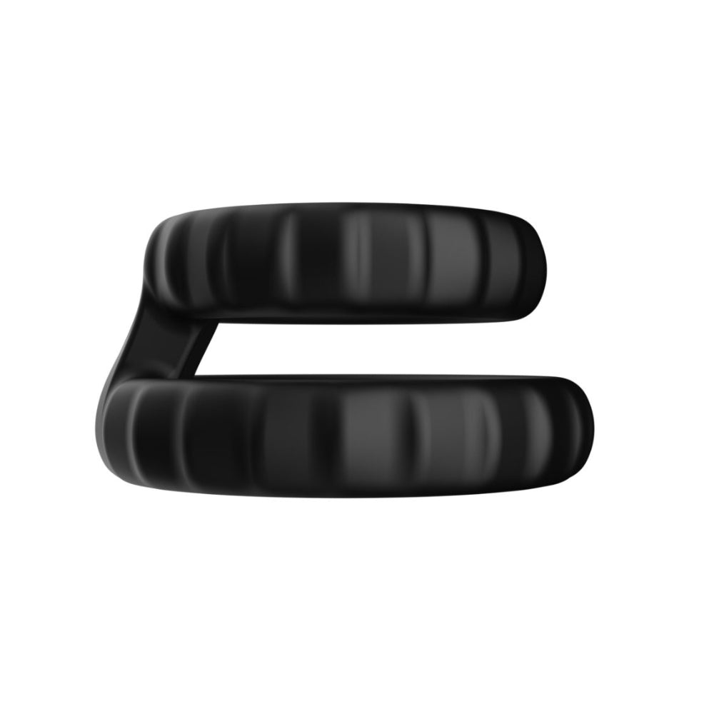 F-43: Tiered Cock & Ball Ring - Black