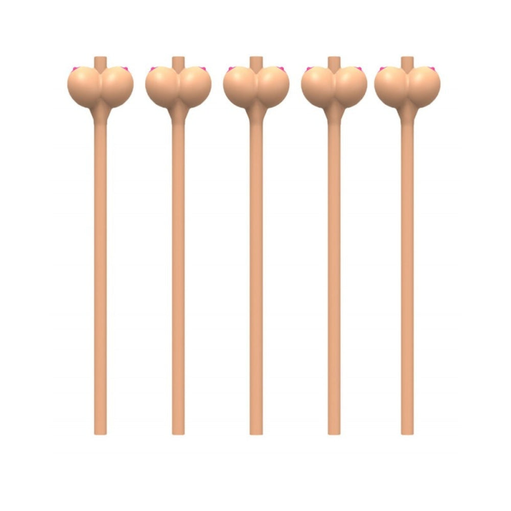 Boobie Straws (Flesh Color) 6Pk.