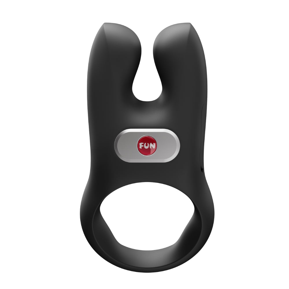 Fun Factory NOS Black - Black USB-C Rechargeable Vibrating Cock Ring
