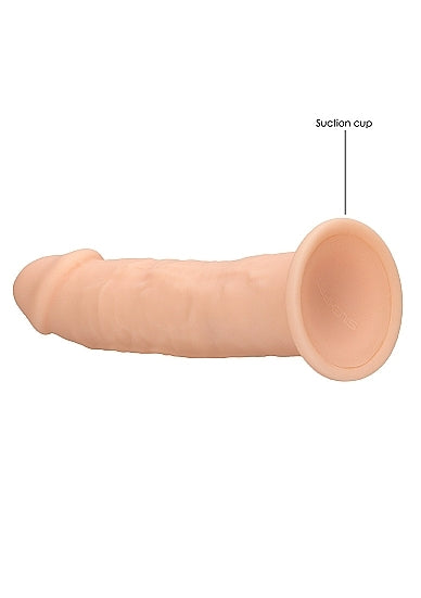 Silicone Dual Density Dildo Without Balls 6 Inch Flesh