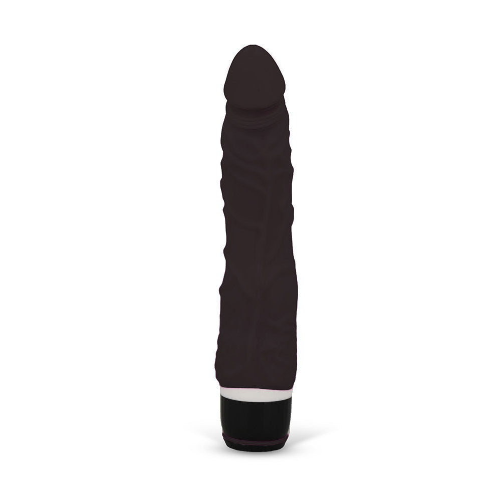 Silicone Classic Thin Veined 033 Seven Function Black