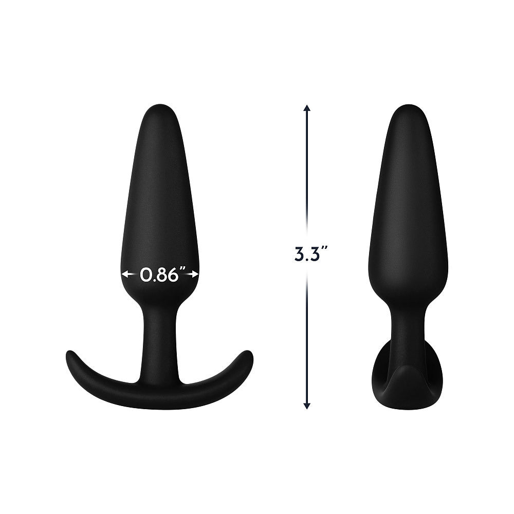 F-31: 100% SILICONE PLUG BLACK L