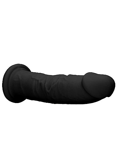 Silicone Dual Density Dildo Without Balls 9 Inch Black