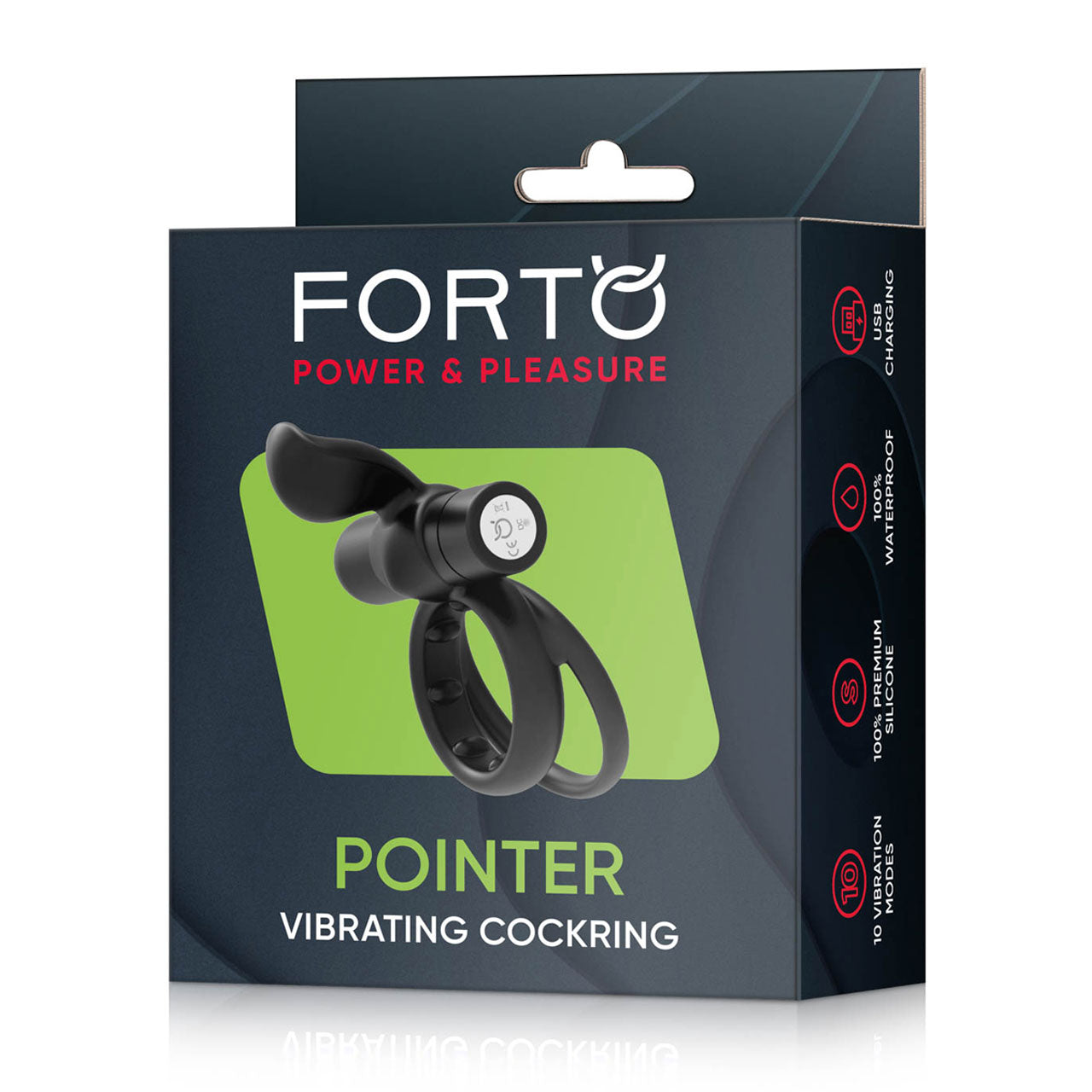 Pointer Vibrating Cockring - Black