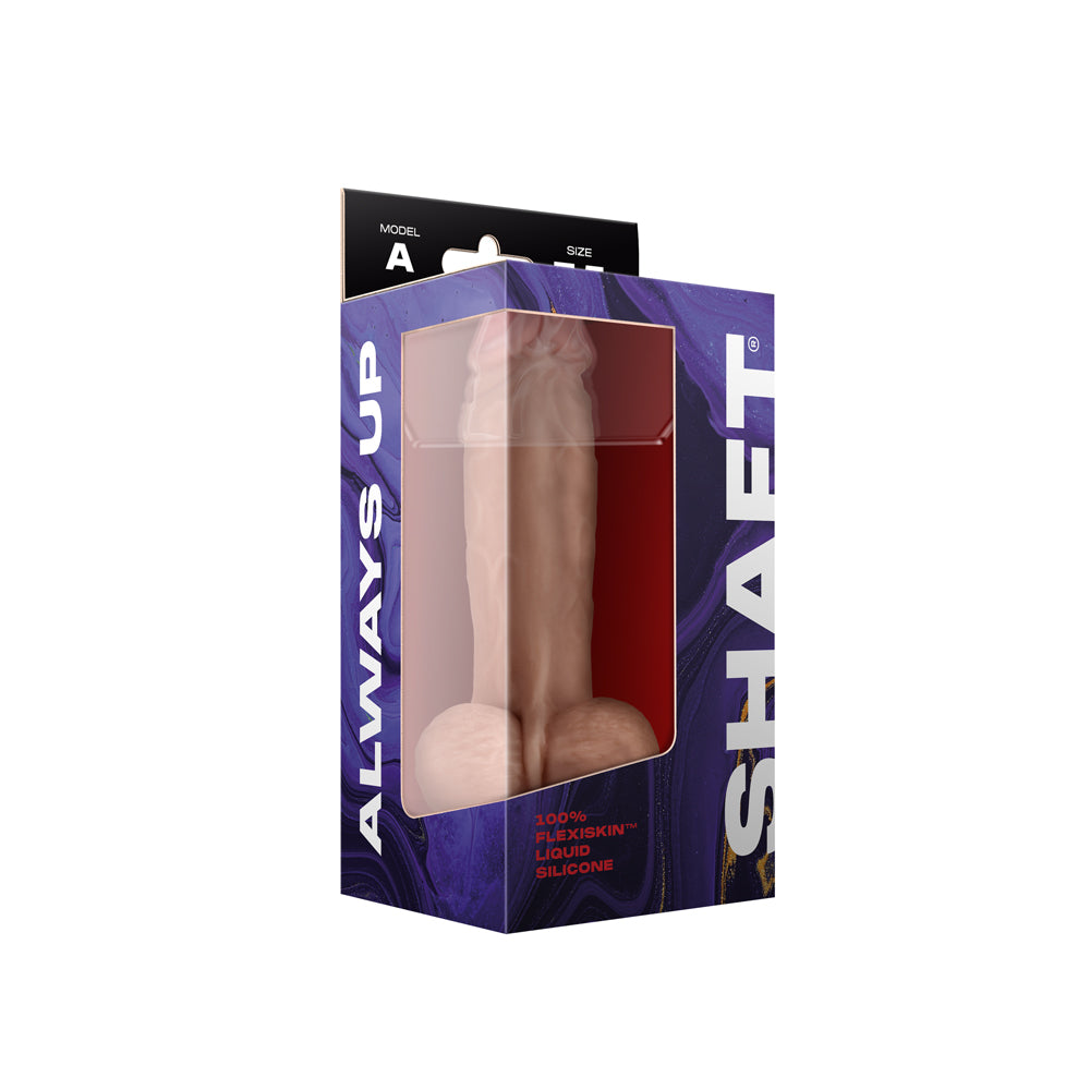 MODEL A 7.5" Liquide Silicone Dong w/Balls Pine