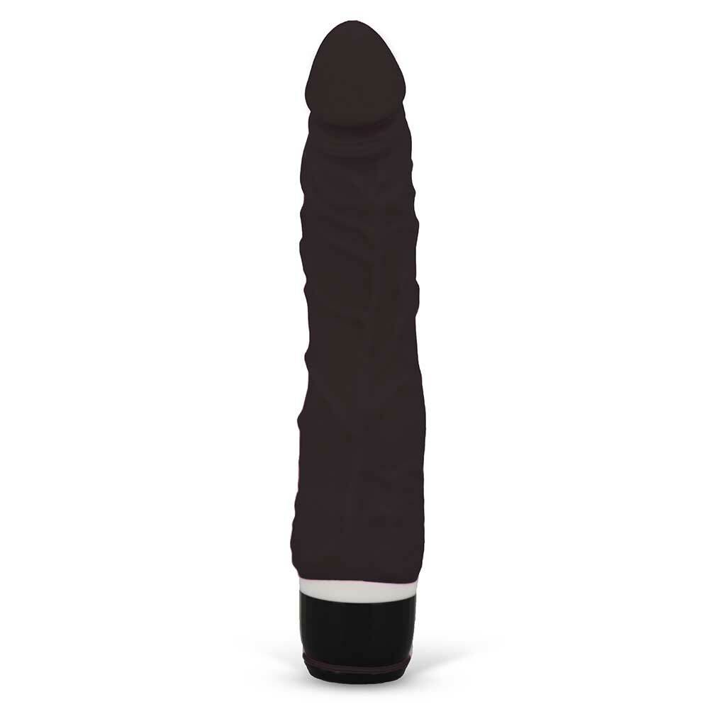 Silicone Classic Thin Veined 033 Seven Function Black