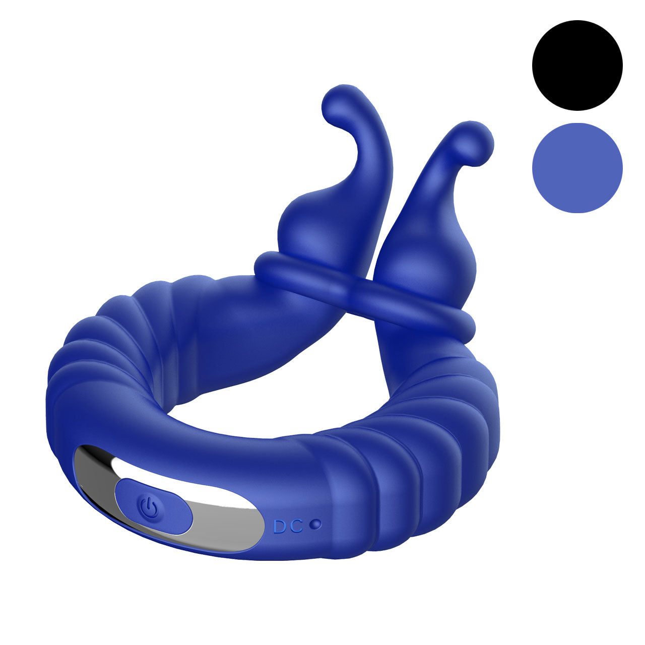 F-24: TEXTURED VIBRATING COCKRING - BLACK