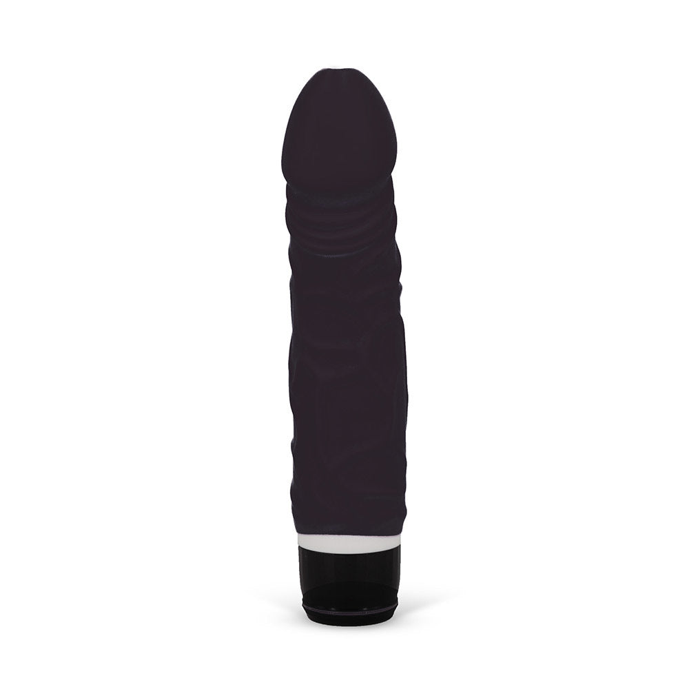 Silicone Classic Thick Veined 034 Seven Function Black