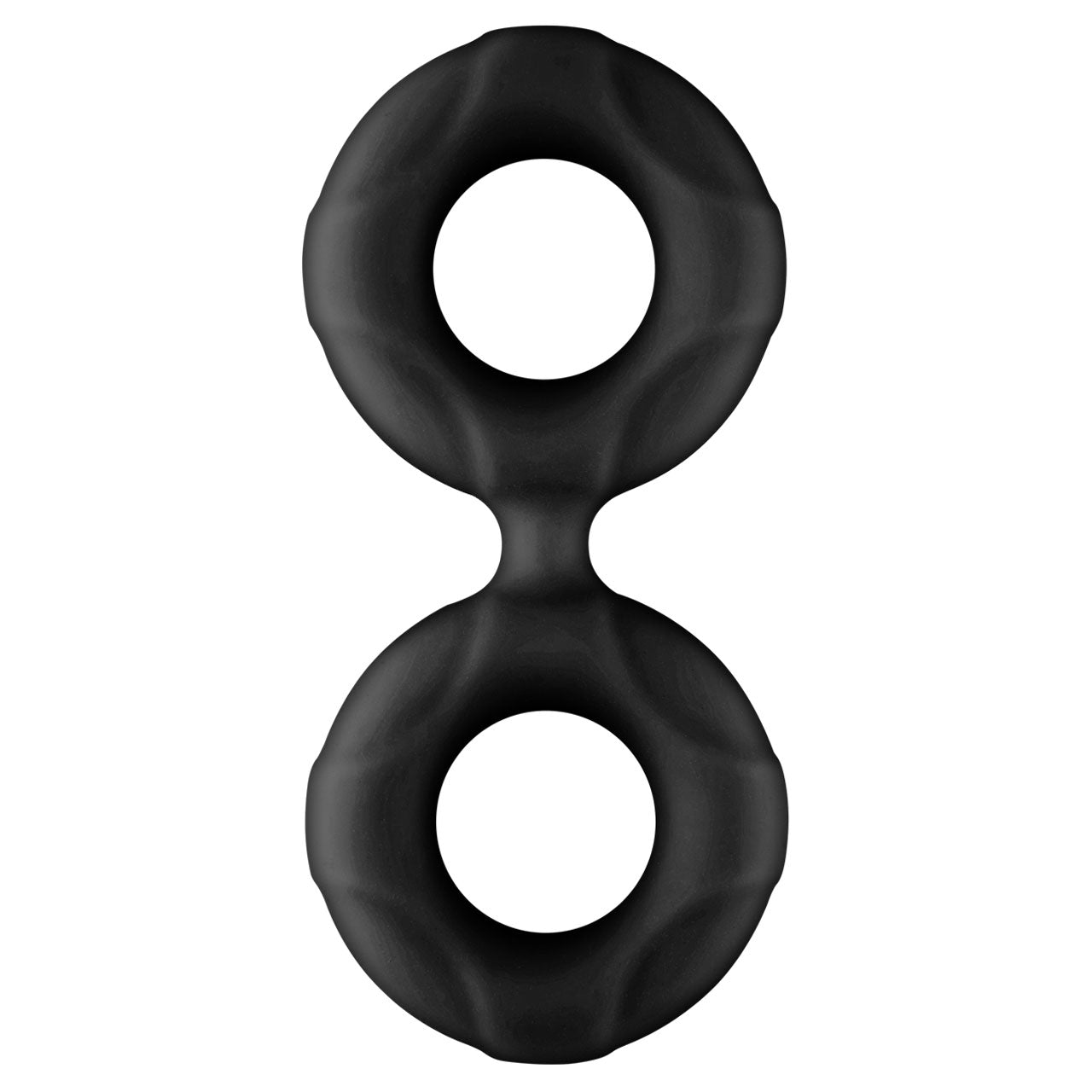 F-81: DOUBLE RING (LIQUID SILICONE) 51MM - BLACK