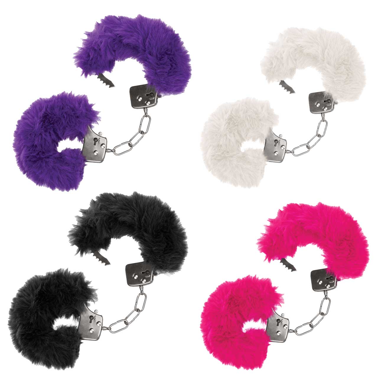 Ultra Fluffy Furry Cuffs White