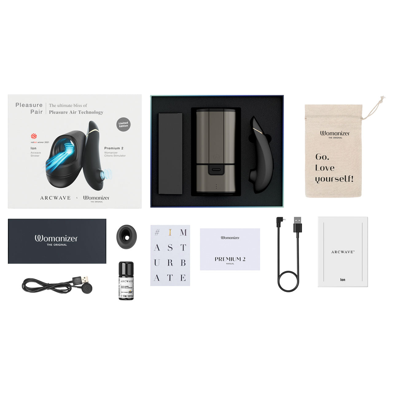 Pleasure Pair Arcwave Ion & Womanizer Premium 2