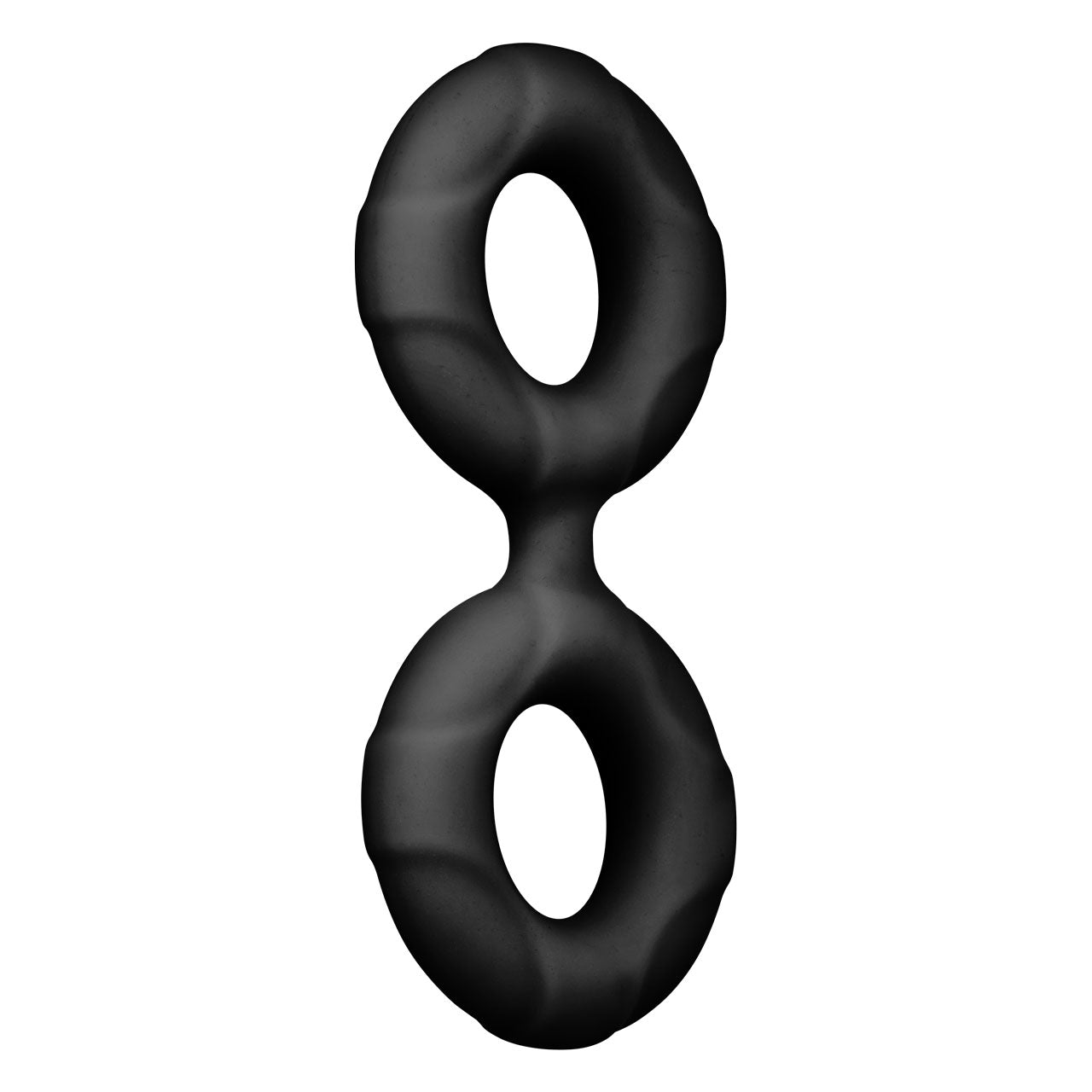 F-81: DOUBLE RING (LIQUID SILICONE) 51MM - BLACK