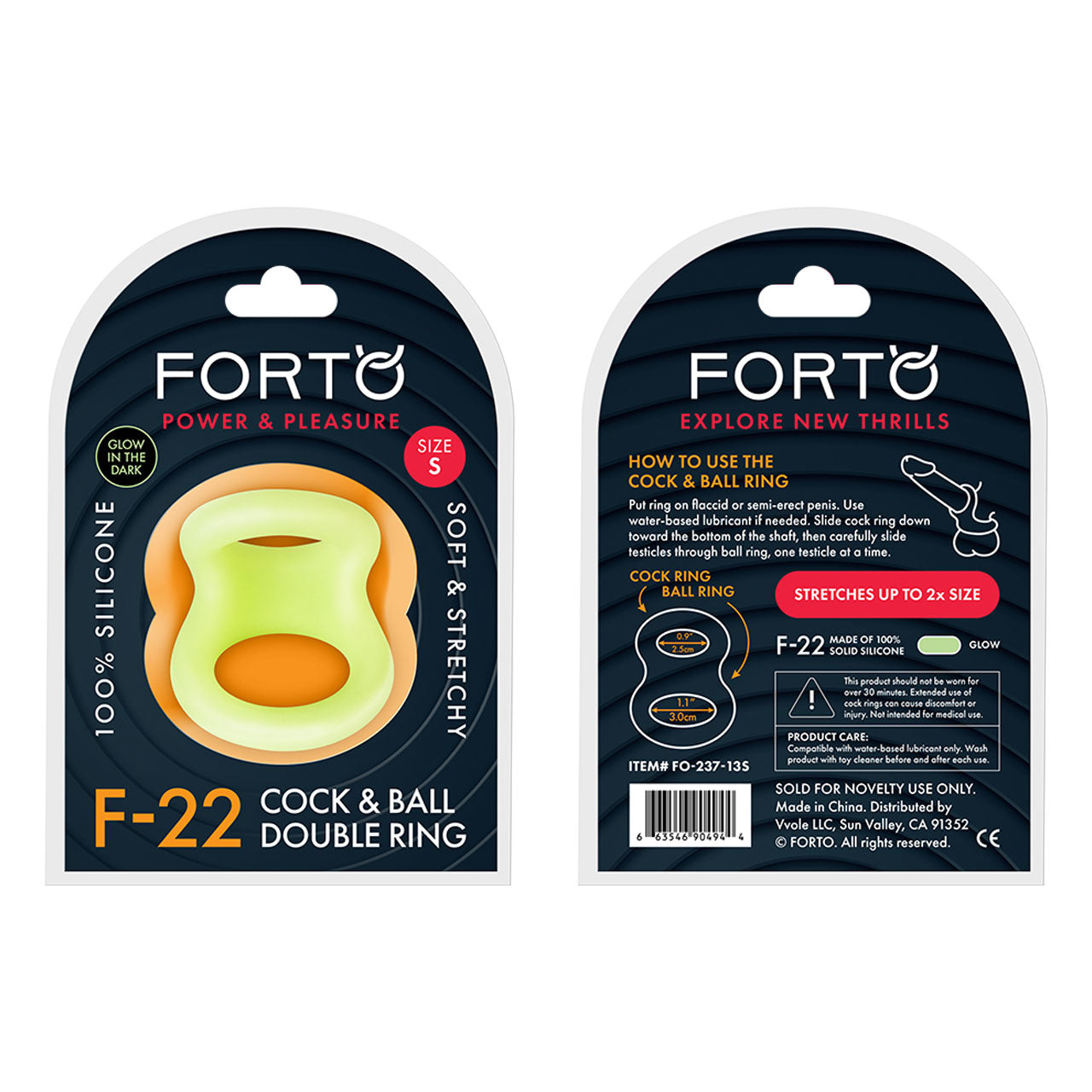 F-22: D RING (LIQUID SILICONE) LARGE - BLACK