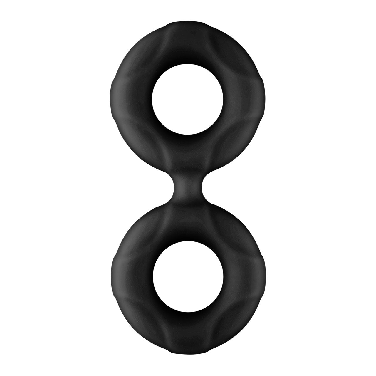 F-81: DOUBLE RING (LIQUID SILICONE) 51MM - BLACK