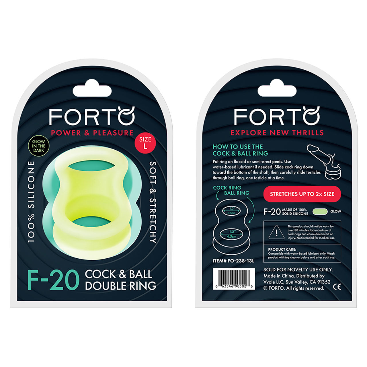 F-20: BALLS STRETCHER (LIQUID SILICONE) MEDIUM - BLUE