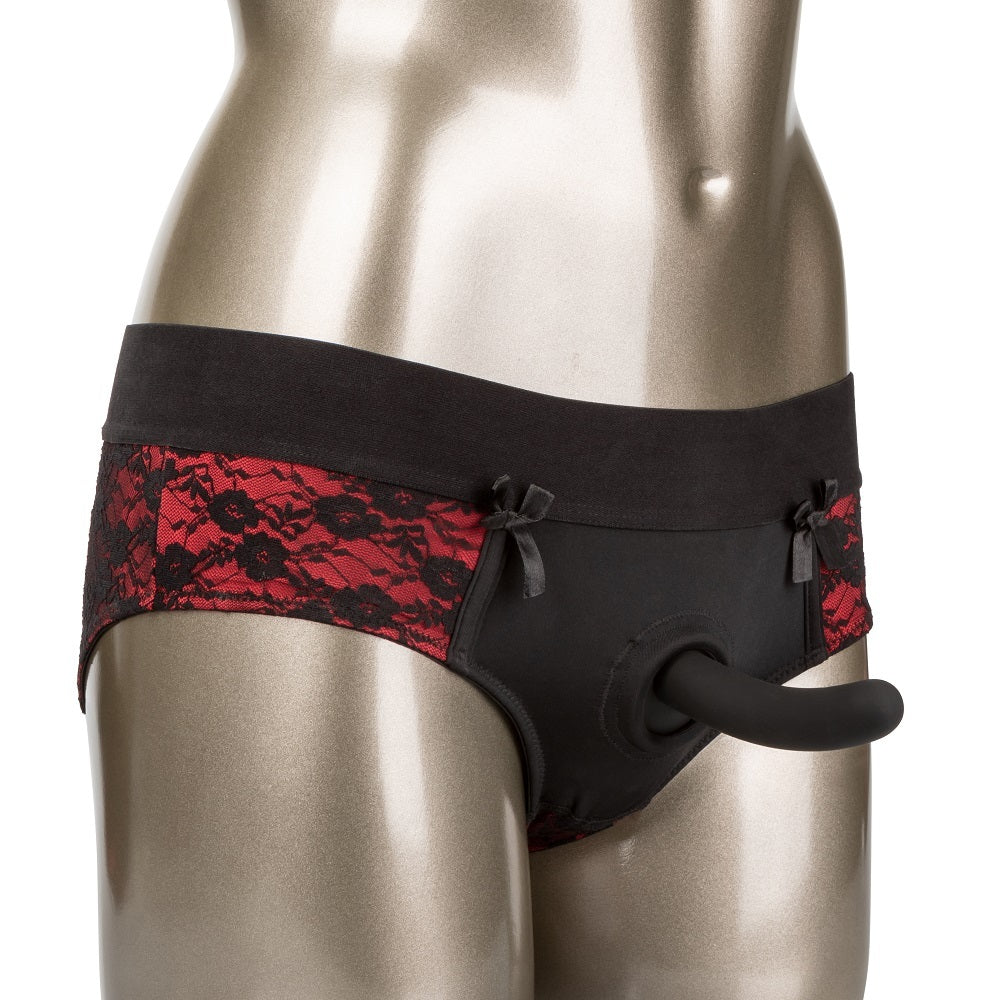 Scandal Crotchless Pegging Panty Set S/M