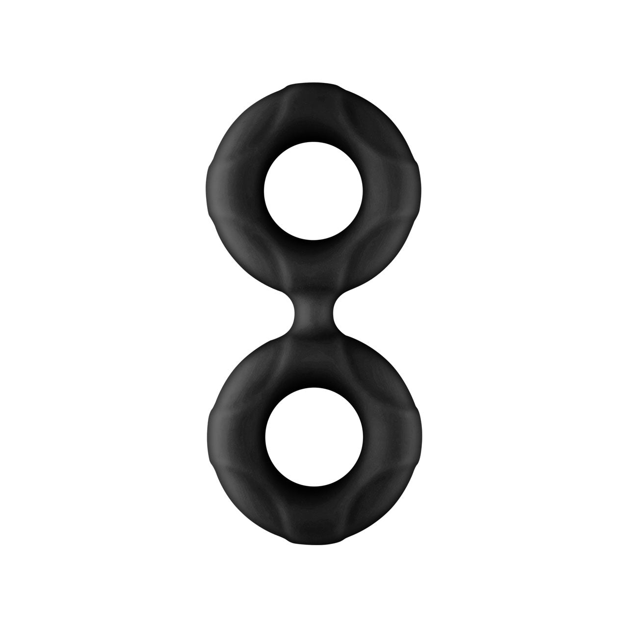 F-81: DOUBLE RING (LIQUID SILICONE) 51MM - BLACK