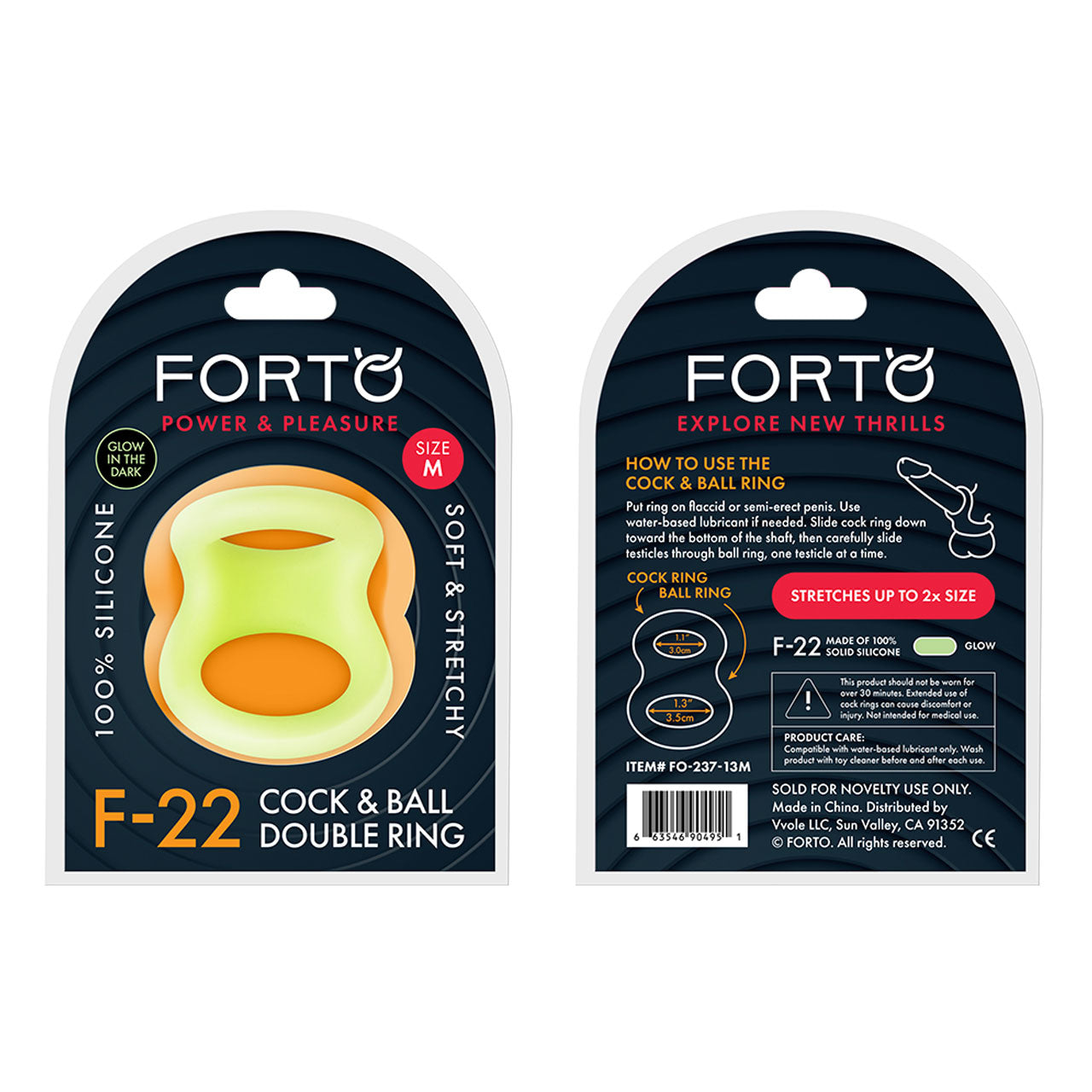 F-22: D RING (LIQUID SILICONE) LARGE - BLACK