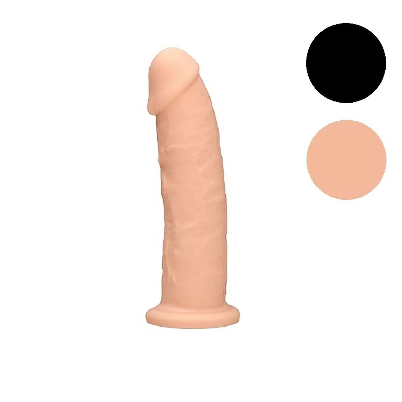 Silicone Dual Density Dildo Without Balls 9 Inch Black