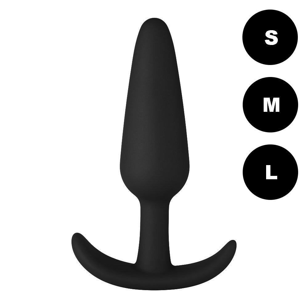 F-31: 100% SILICONE PLUG BLACK L