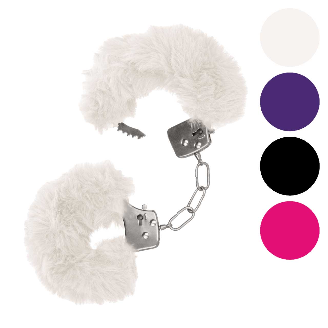 Ultra Fluffy Furry Cuffs White