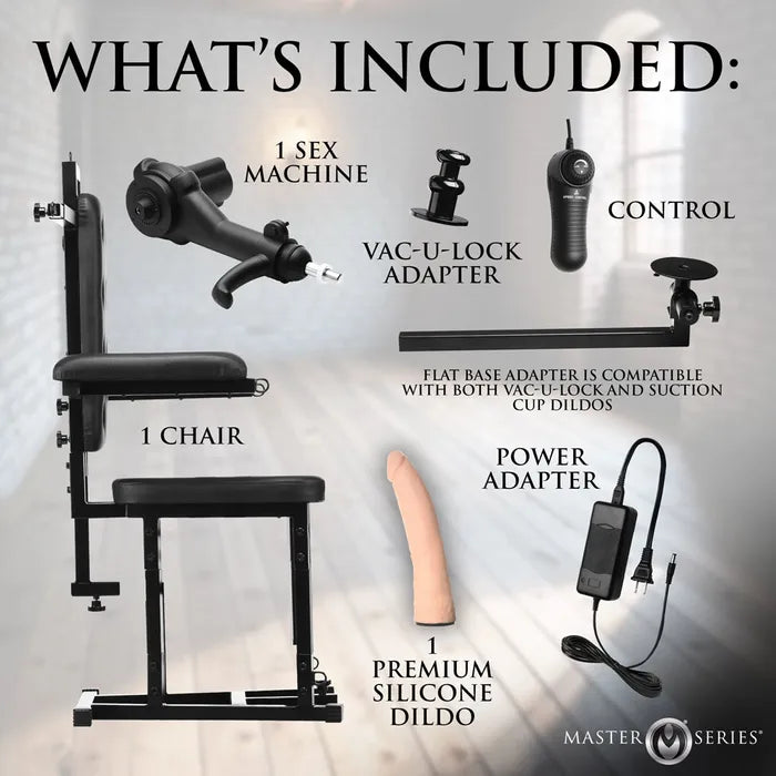 Master Series Enforcer Chair with Sex Machine