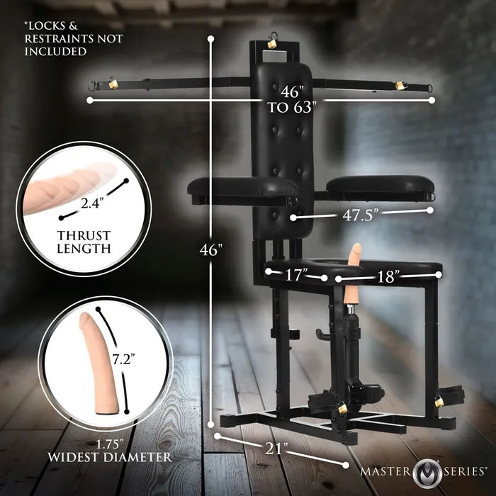 Master Series Enforcer Chair with Sex Machine