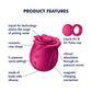 Satisfyer Pro 2 Classic Blossom - Red USB Rechargeable Air Pulse Rose Stimulator