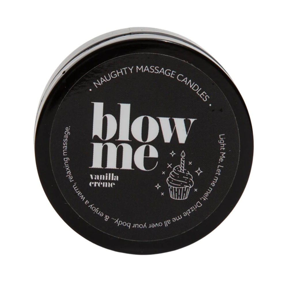 Massage Candle "Blow Me" Vanilla Creme