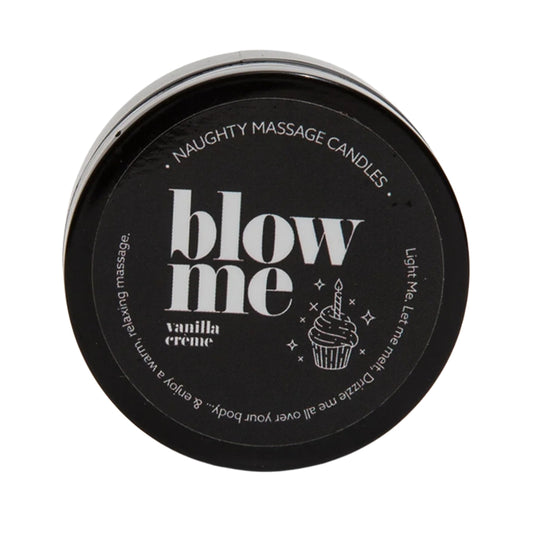 Massage Candle "Blow Me" Vanilla Creme