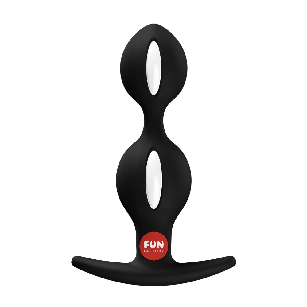 Fun Factory B BALLS DUO Black - Black 13 cm Weighted Kegel Balls