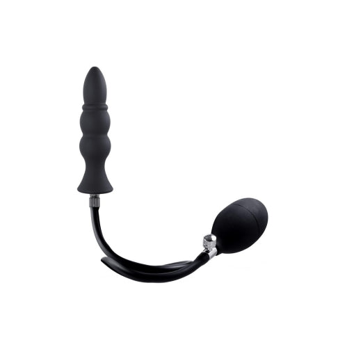 Strafe Silicone Inflatable Butt Plug Black 9A