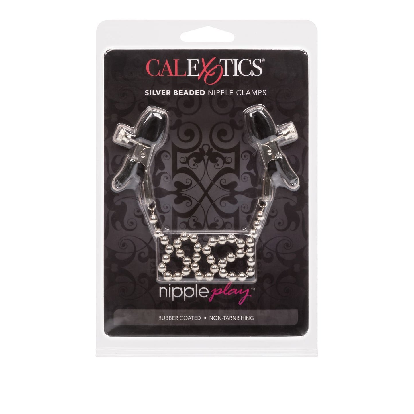 Nipple Play Silver Beaded Nipple Clamps Silver