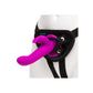 Happy Rabbit Rechargeable Vibrating Strap On Harness Set Purple