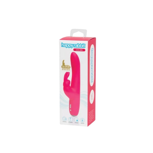 Happy Rabbit Slimline Curve Rechargeable Rabbit Vibrator Pink