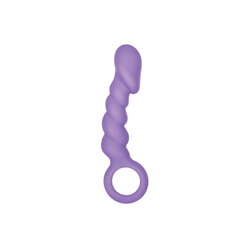 Venus 4" Silicone Butt Plug Purple 2B