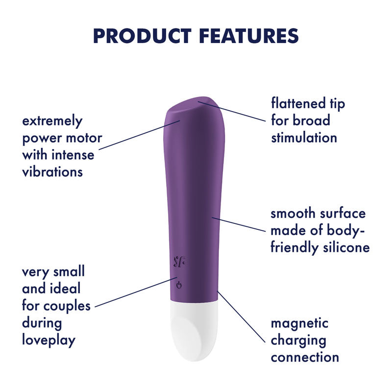 Satisfyer Ultra Power Bullet 2 - Purple USB Rechargeable Bullet