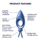 Satisfyer Sniper - Blue - Blue Vibrating Adjustable Lasso Cock Ring