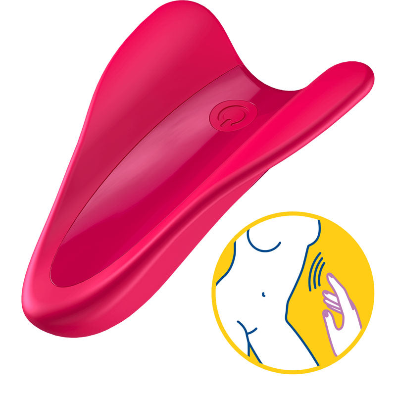 Satisfyer High Fly - Red USB Rechargeable Finger Stimulator