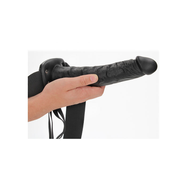 REALROCK Hollow Strap-on - 24.5 cm Black