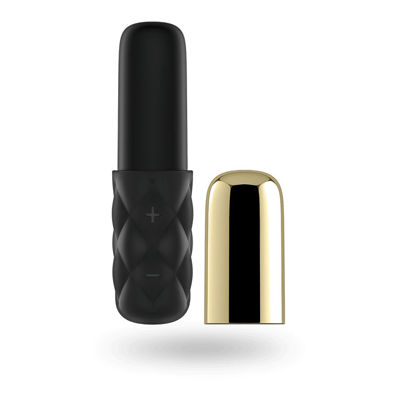 Satisfyer Mini Sparking Darling - Gold/Black USB Rechargeable Mini Vibrator