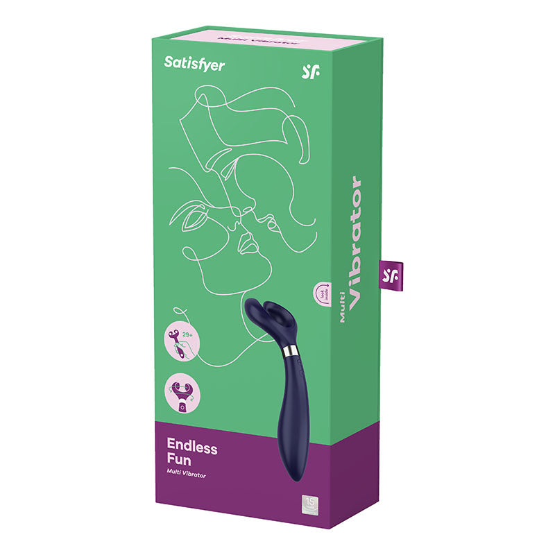 Satisfyer Endless Fun - Blue 23.5 cm USB Rechargeable Stimulator