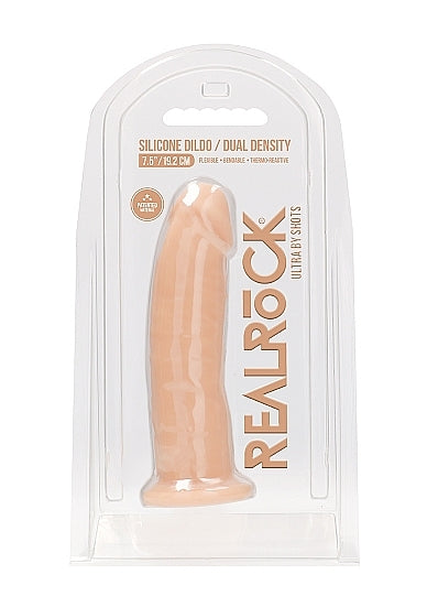 Silicone Dual Density Dildo Without Balls 7.5 Inch