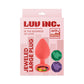 Jp32: JEWELED MEDIUM PLUG W/ 3 STONES - LIGHT PINK
