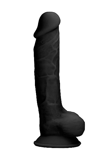 Silicone Dual Density Dildo With Balls 7 Inch