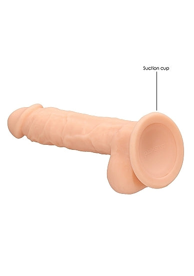 Silicone Dual Density Dildo With Balls 7 Inch