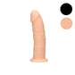 Silicone Dual Density Dildo Without Balls 6 Inch Flesh