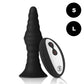 Vibrating Ribbed Plug Large