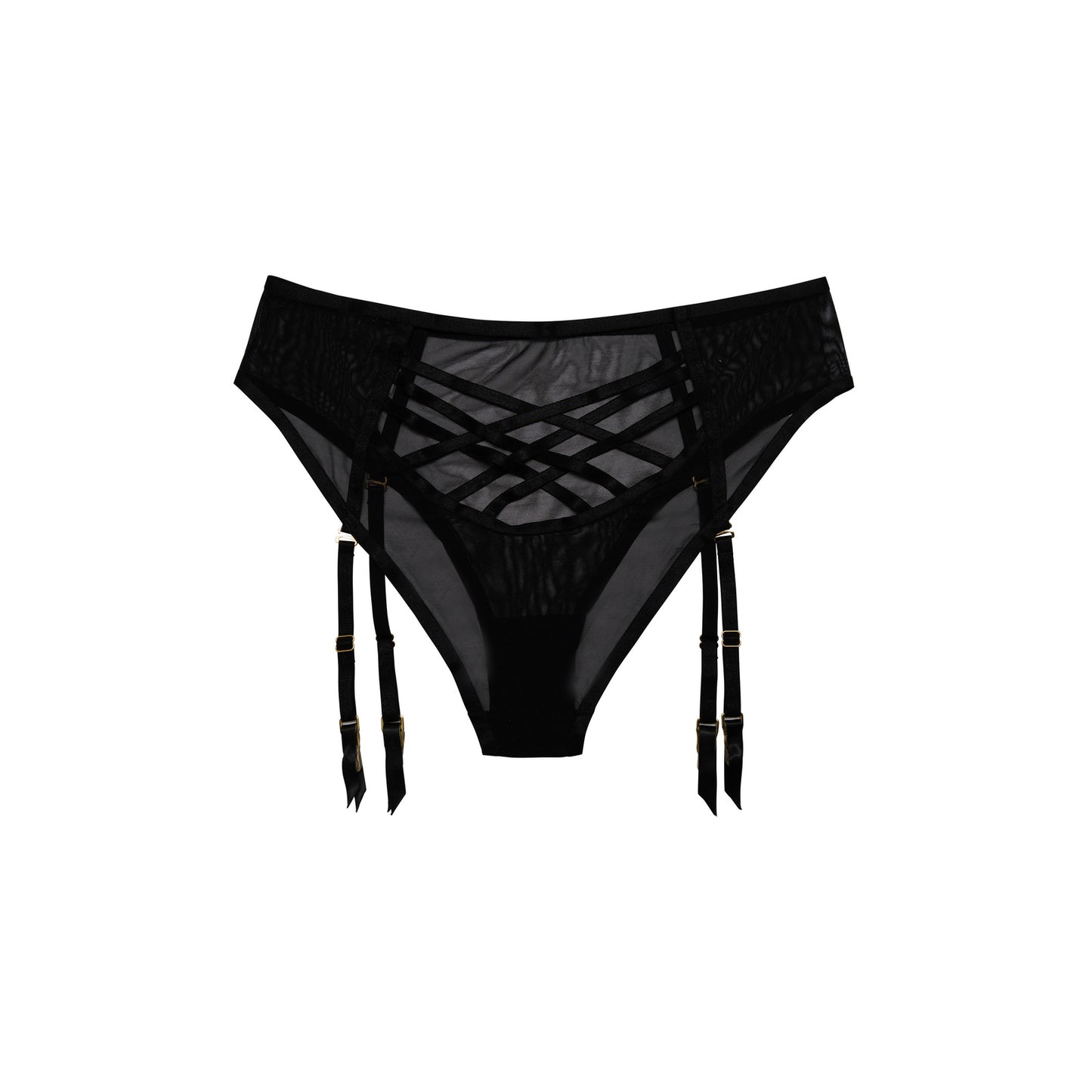 Hustler Arielle Mesh High-Waisted Brief