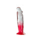 Two Tone 7" PVC Dong in Clear/Red (Without Balls)